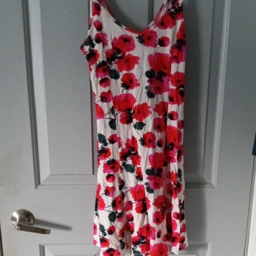 Billabong Floral Mini Dress - Red and Black